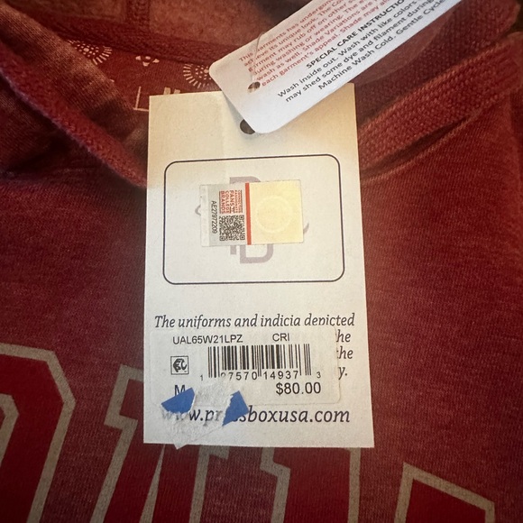 Women’s Alabama Crimson Tide soft distressed hoodie sweatshirt - Picture 7 of 7